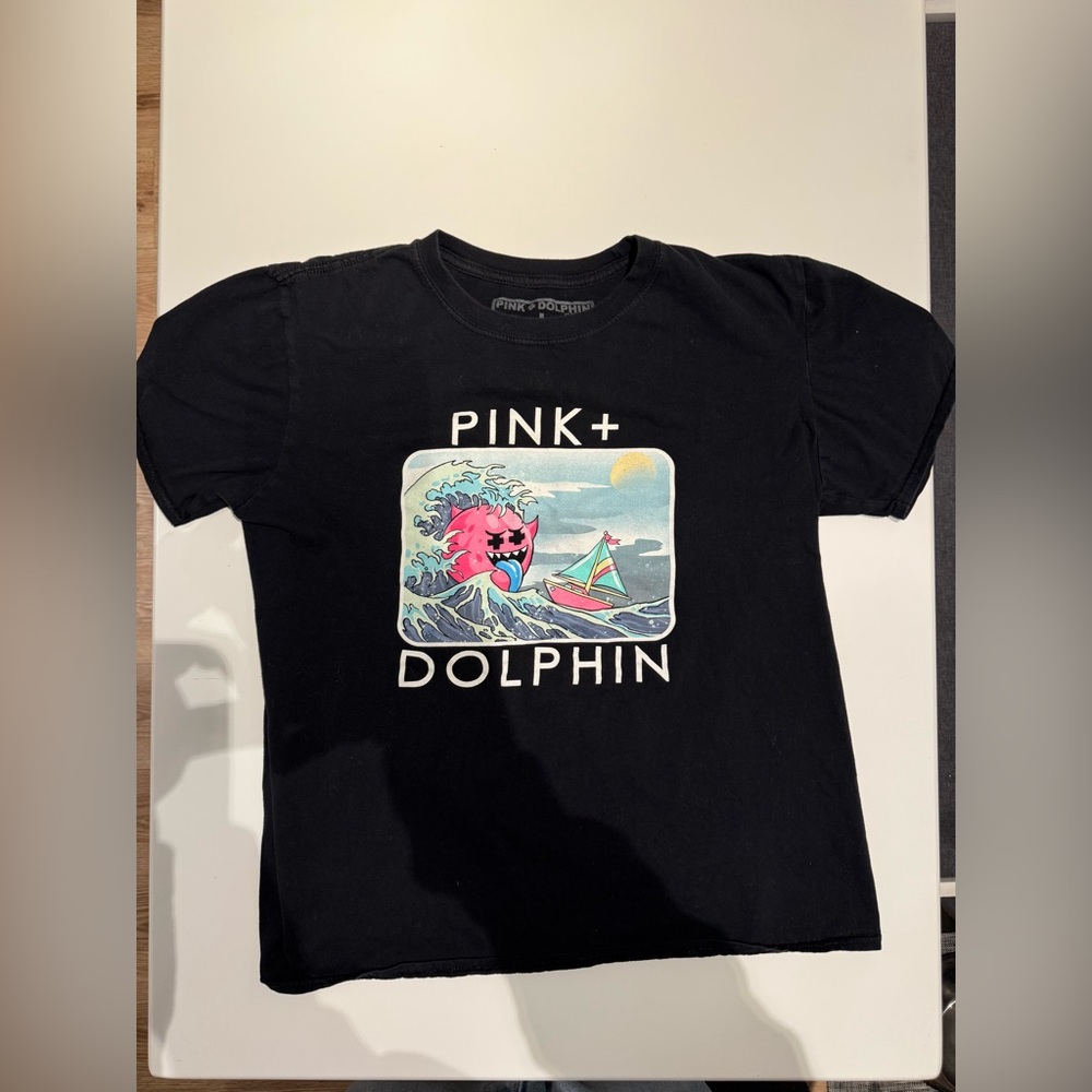 Pink Dolphin Black T-Shirt